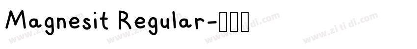 Magnesit Regular字体转换